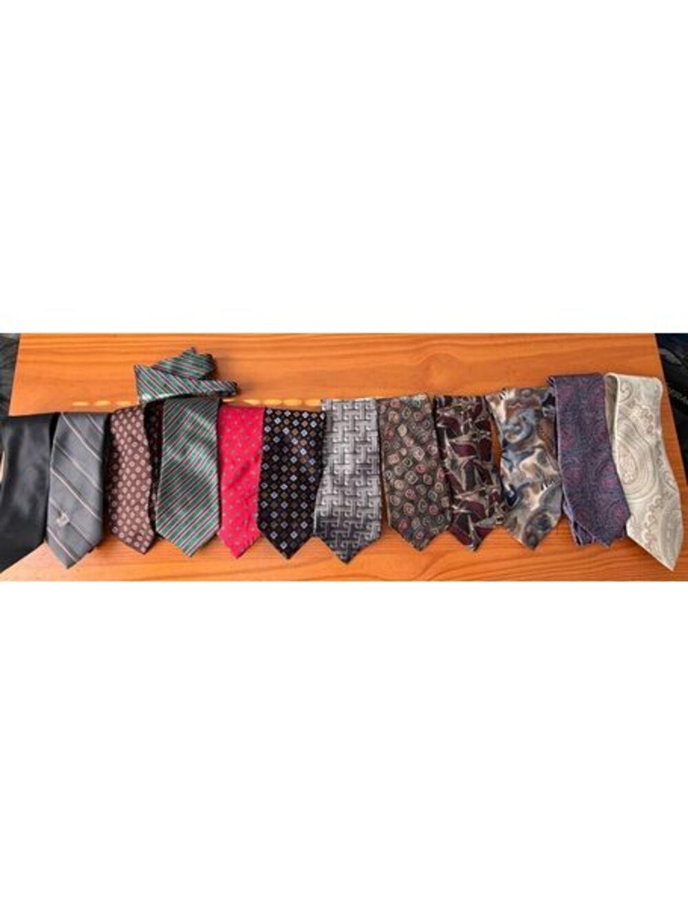 Lot of 12 Men's Neckties Multicolor Silk Poly Assorted Patterns Mixed Brands